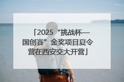 2025“挑战杯—国创赛”金奖项目夏令营在西安交大开营