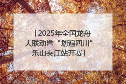 2025年全国龙舟大联动暨“划遍四川”乐山夹江站开赛