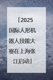 2025国际人形机器人技能大赛在上海张江启动