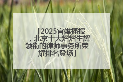 2025官媒播报，北京十大熠熠生辉领衔的律师事务所荣耀排名登场