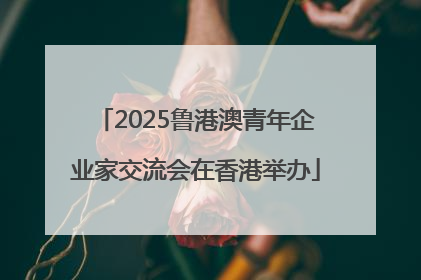 2025鲁港澳青年企业家交流会在香港举办