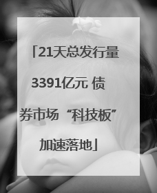 21天总发行量3391亿元 债券市场“科技板”加速落地