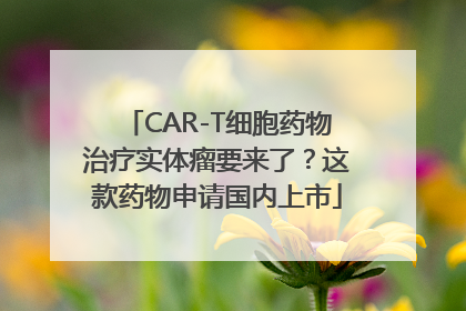 CAR-T细胞药物治疗实体瘤要来了？这款药物申请国内上市