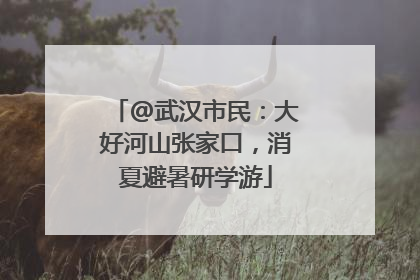 @武汉市民：大好河山张家口，消夏避暑研学游