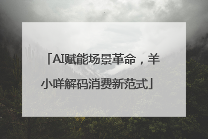 AI赋能场景革命，羊小咩解码消费新范式
